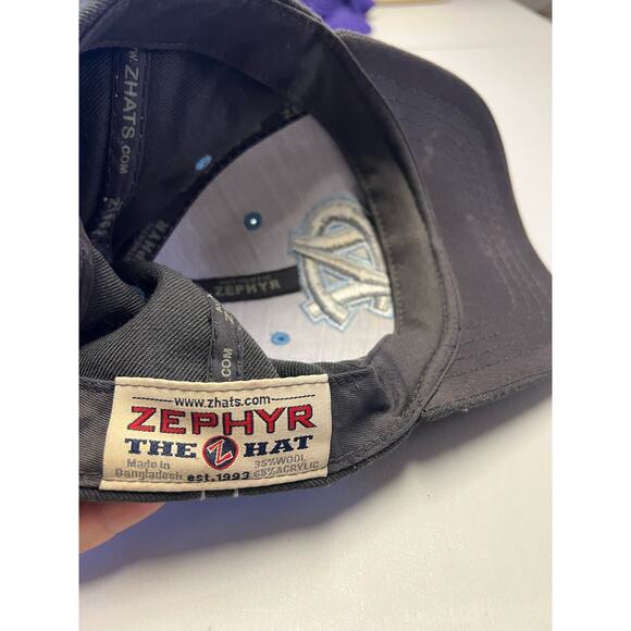 Zephyr North Carolina Adjustable Trucker Hat Gray Tars - Picture 3 of 4